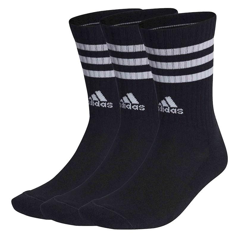 adidas 3 Stripes Cushion Crew 3 Pack Socks | Rebel Sport