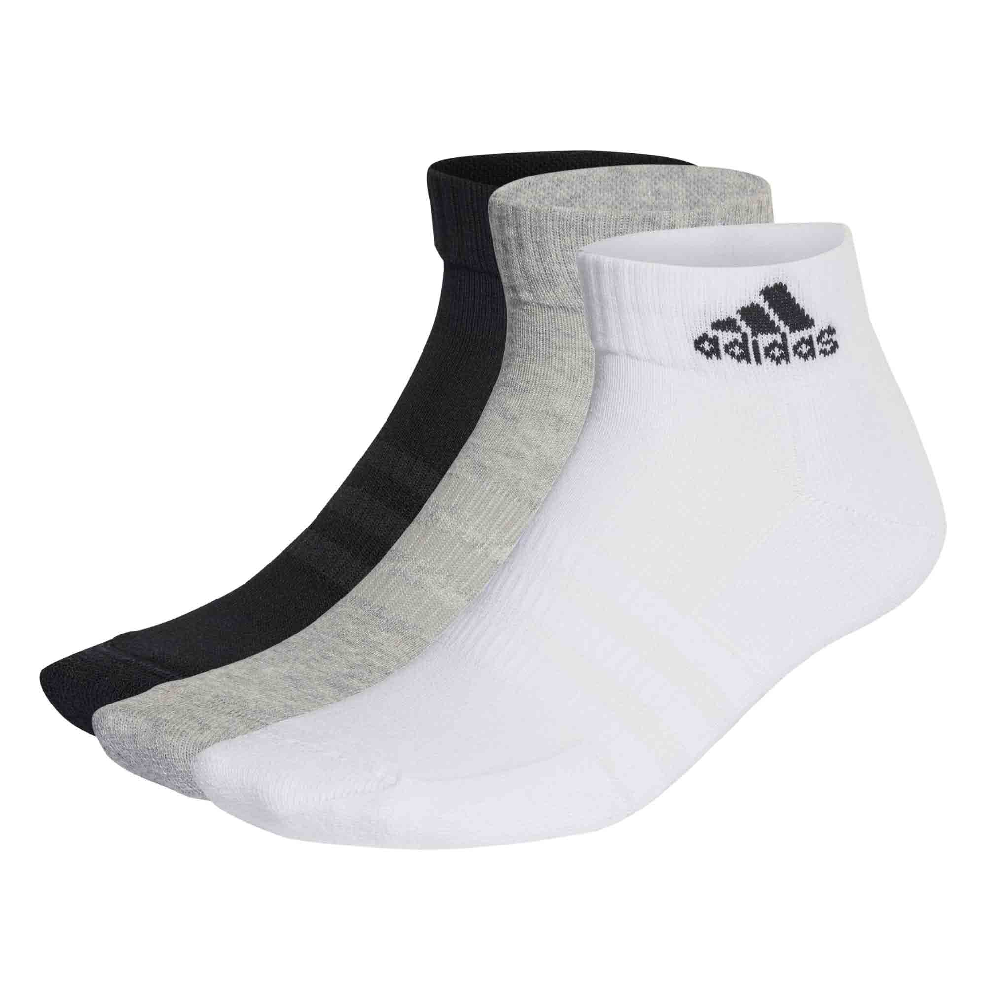 Rebel adidas Cushioned Ankle 3 Pack Socks PriceGrabber