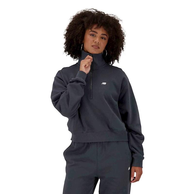 New Balance Womens Athletics Remastered French Terry Quarter Zip