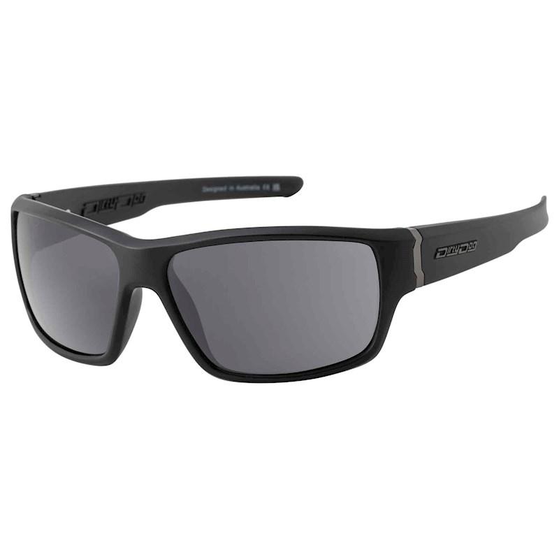 Dirty Dog Polarised Knox Satin Sunglasses Black/Grey