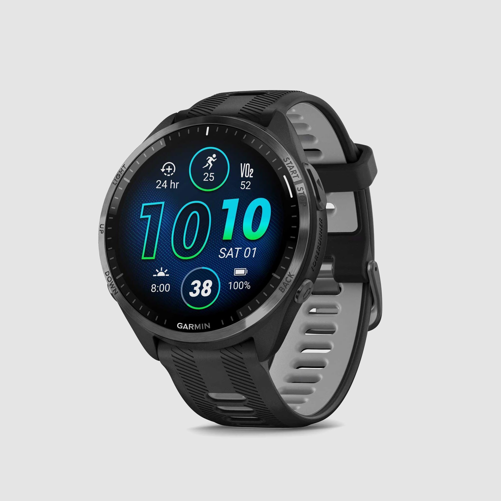 Garmin Forerunner 965 GPS Watch Black/Powder Gray