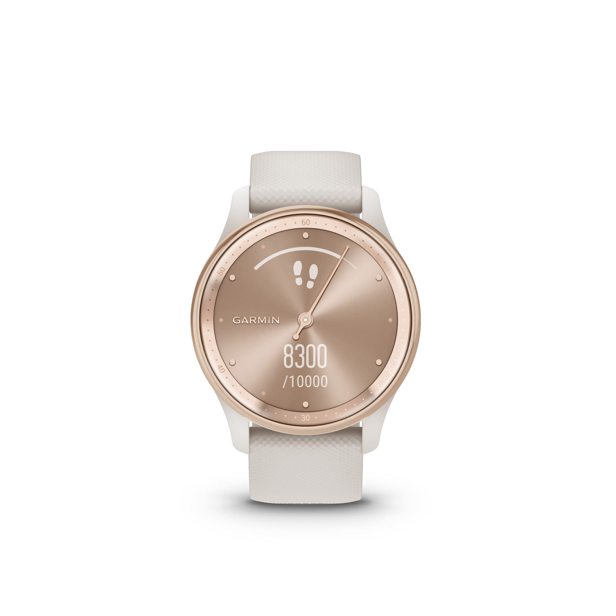 Garmin vivomove Trend Silicone Watch White Cream
