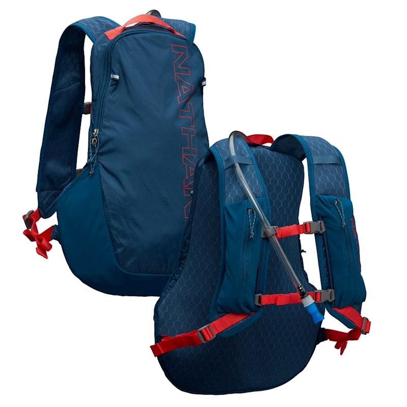 Nathan Crossover Pak Hydration Pack Marine Blue Hot Red 15L Rebel Sport