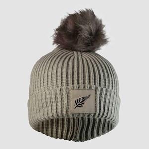 Fern Unisex Faux Fur Pom Pom Beanie