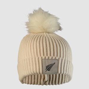 Fern Unisex Faux Fur Pom Pom Beanie