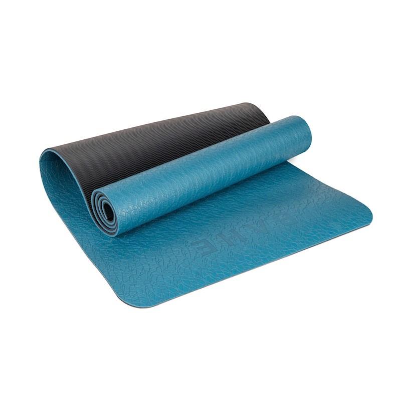 BAHE Super Grip Yoga Mat Blue 6mm Rebel Sport