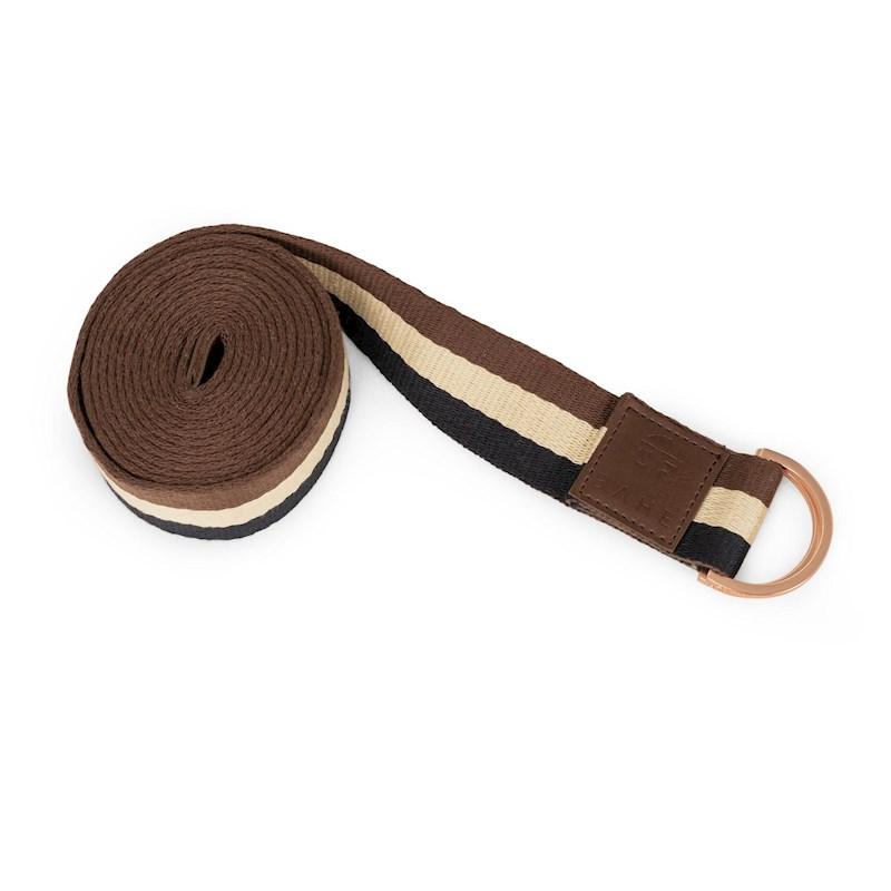 BAHE Yoga Strap Long Navy/Brown