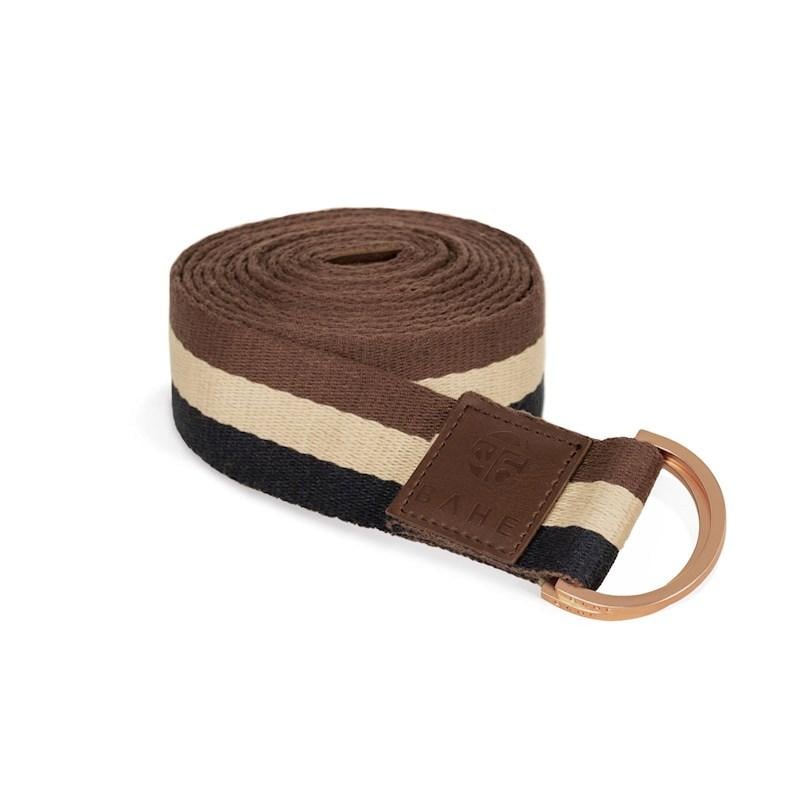 BAHE Yoga Strap Long Navy/Brown