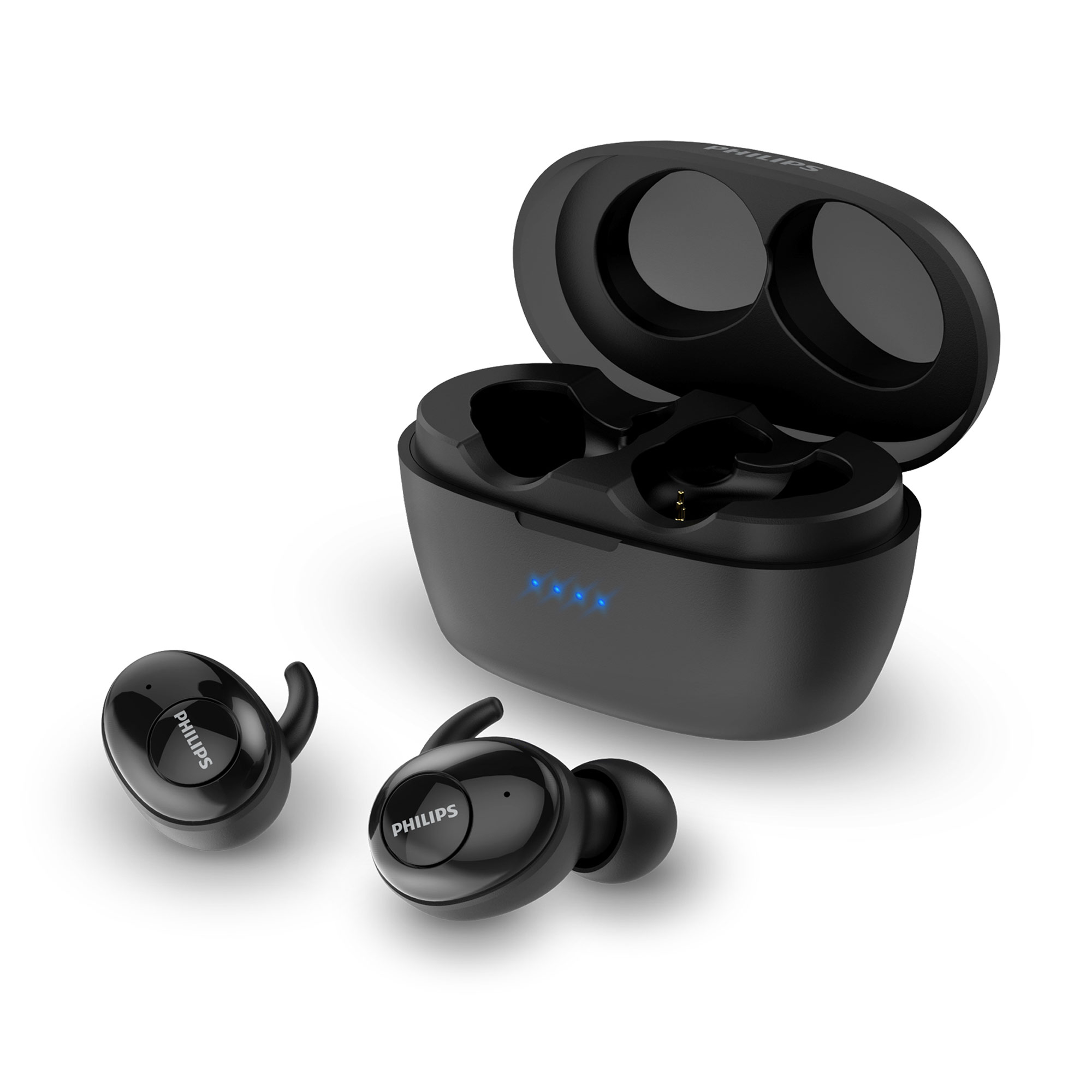 Philips IPX4 Splashproof True Wireless Earphones Black