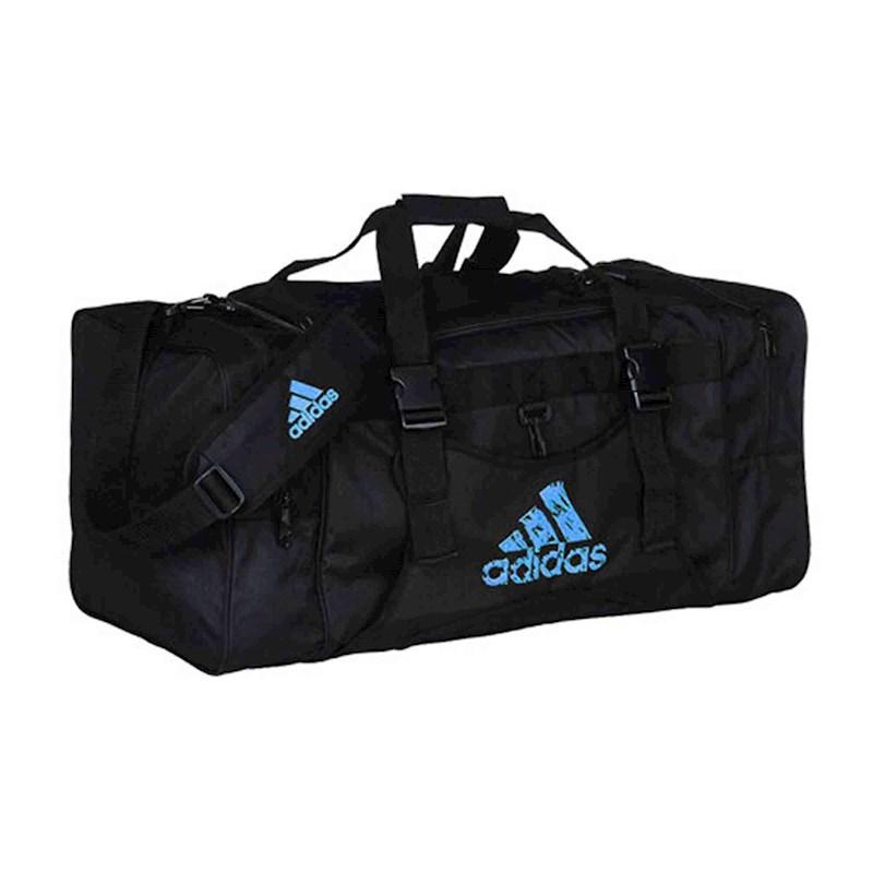 adidas Team Duffle Blue Black 45 Litres Rebel Sport