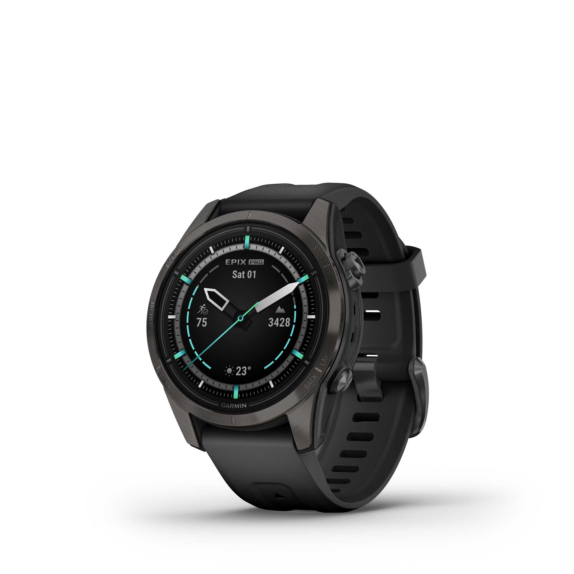 Garmin Epix Pro G2 42 Sapphire GPS Watch Carbon Gray Black