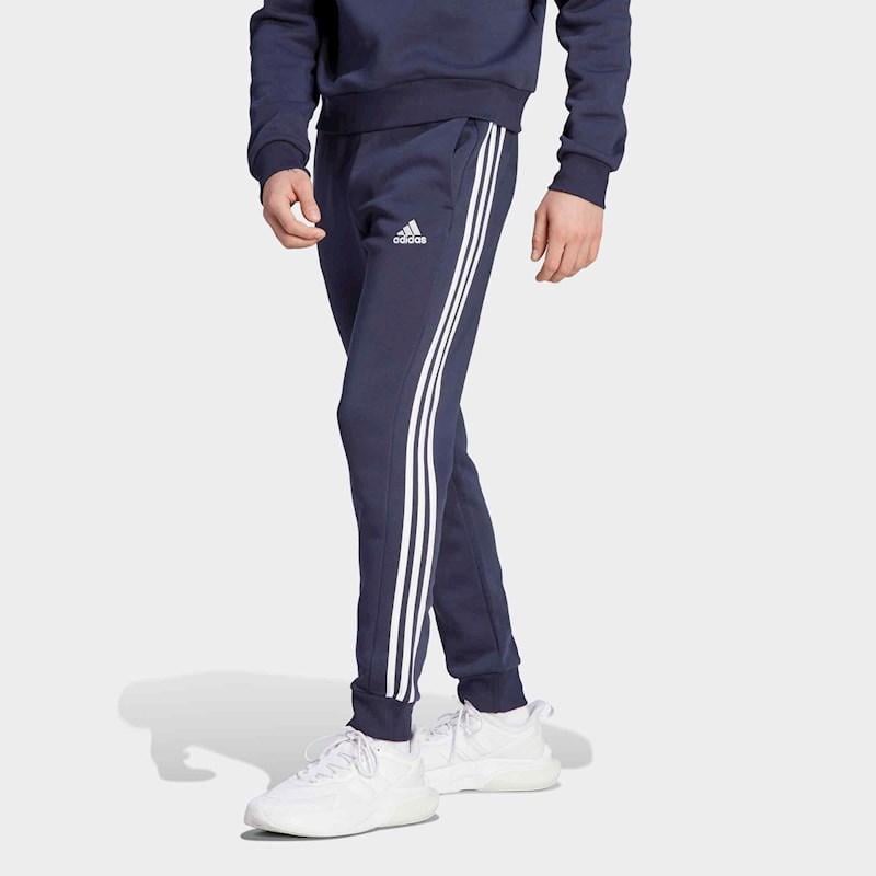 Adidas men's 3 stripe fleece pants online