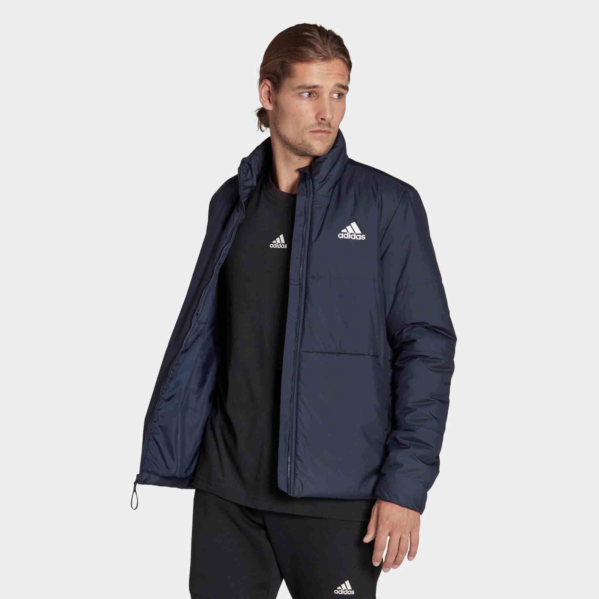 adidas Mens BSC 3 Stripes Insulated Jacket