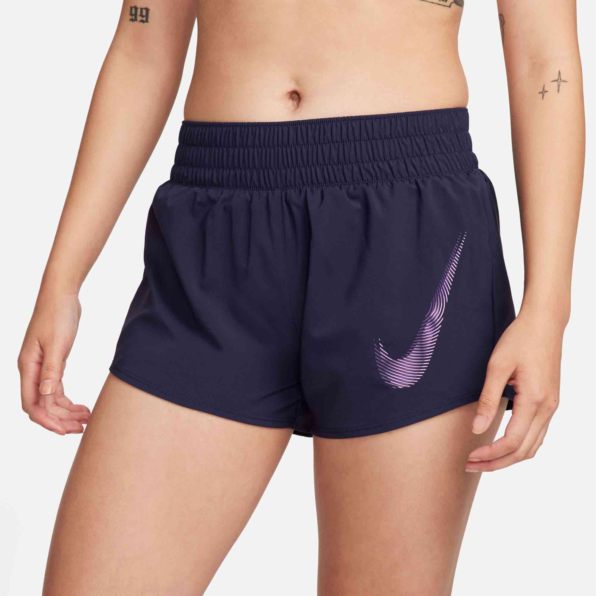 Nike Womens One Dri-Fit Swoosh Short