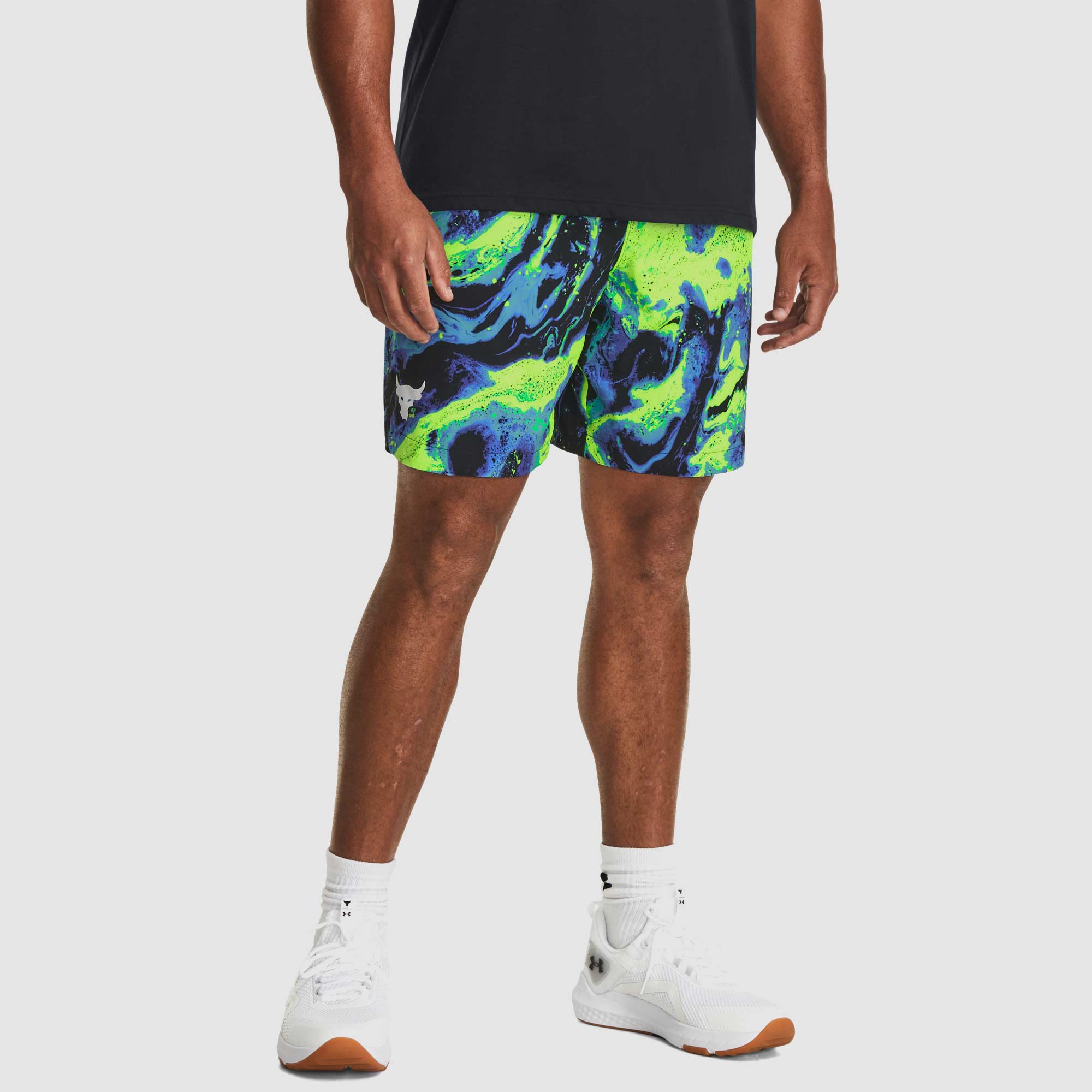 Under Armour Mens Project Rock Woven Print Short