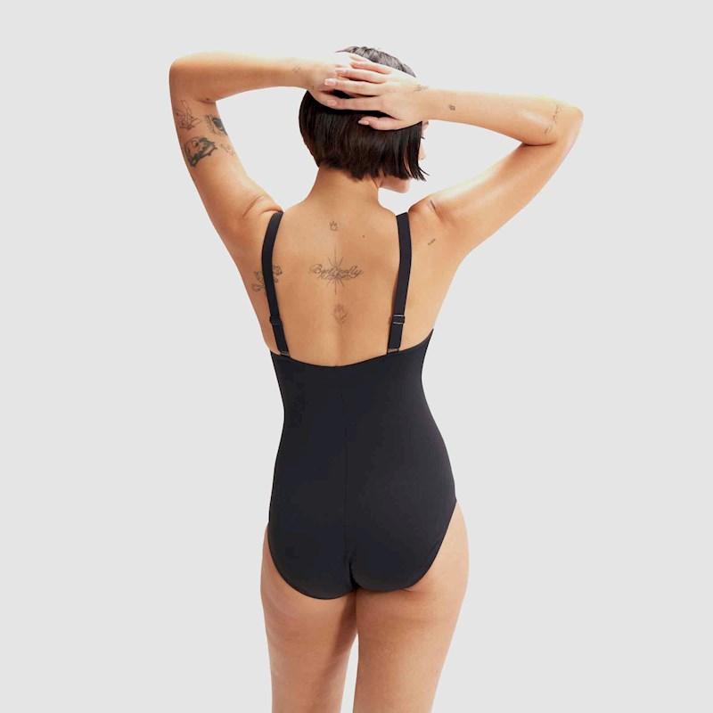 Speedo Womens Visually Shape Body 1 Piece Swimsuit Rebel Sport