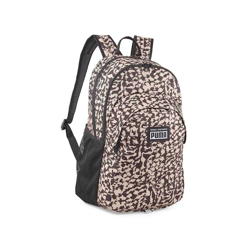 Puma Academy All Over Print Backpack Black Sand 25 Litres