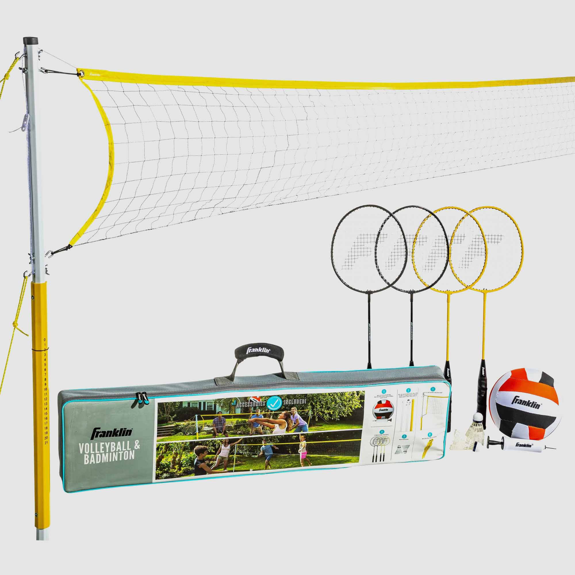 Franklin Family Volleyball & Badminton Set