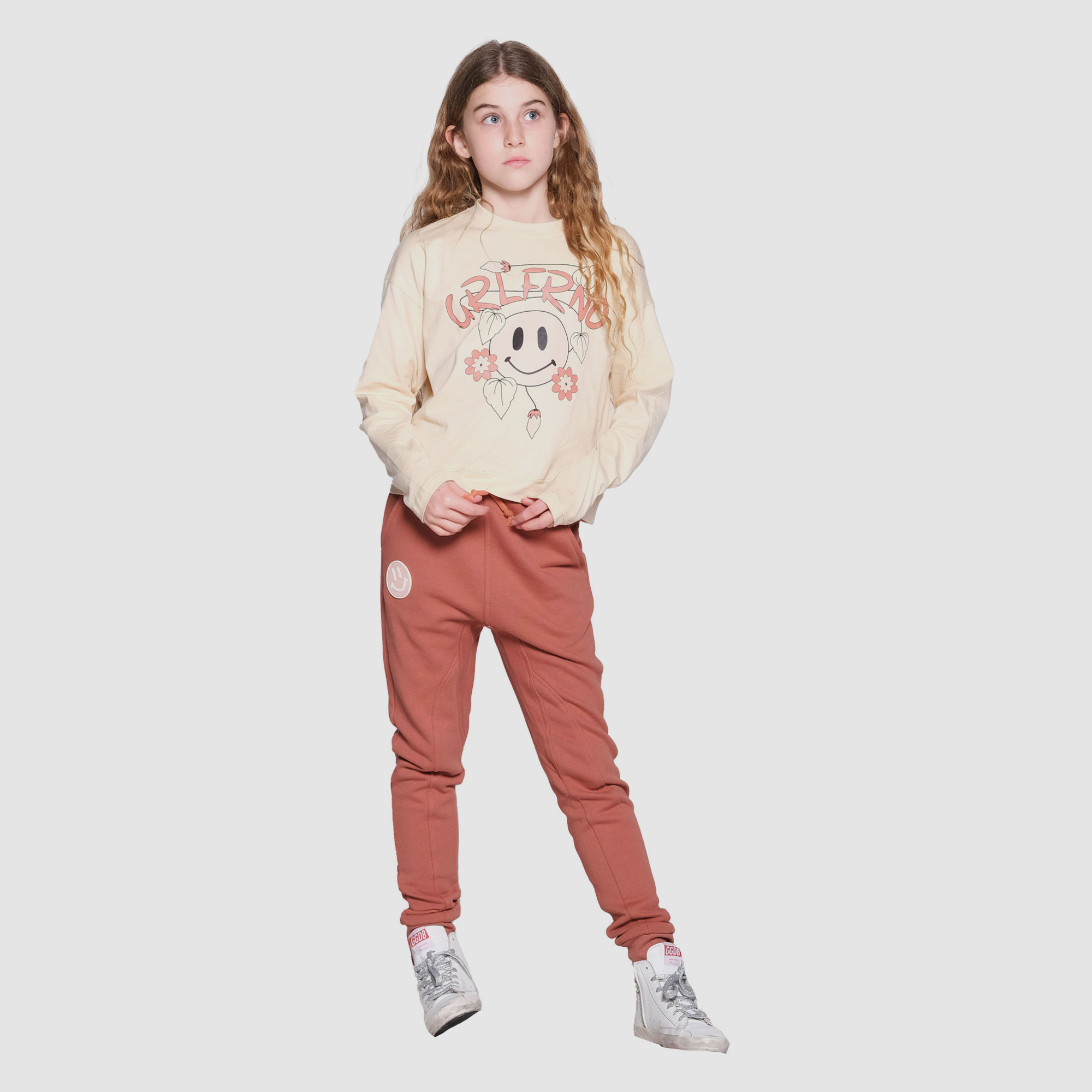 The Girl Club GRLFRND Smiles Crop Tshirt