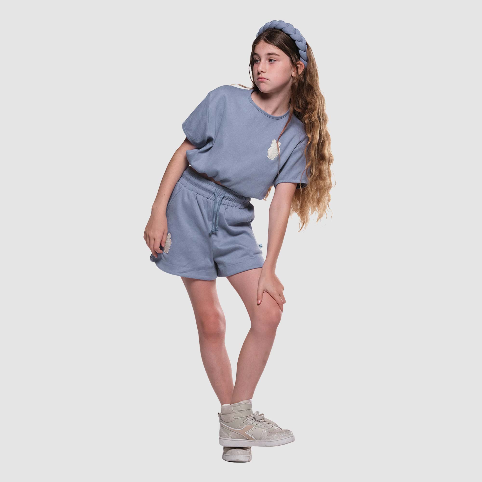 The Girl Club Rib Elastic Waist Tshirt