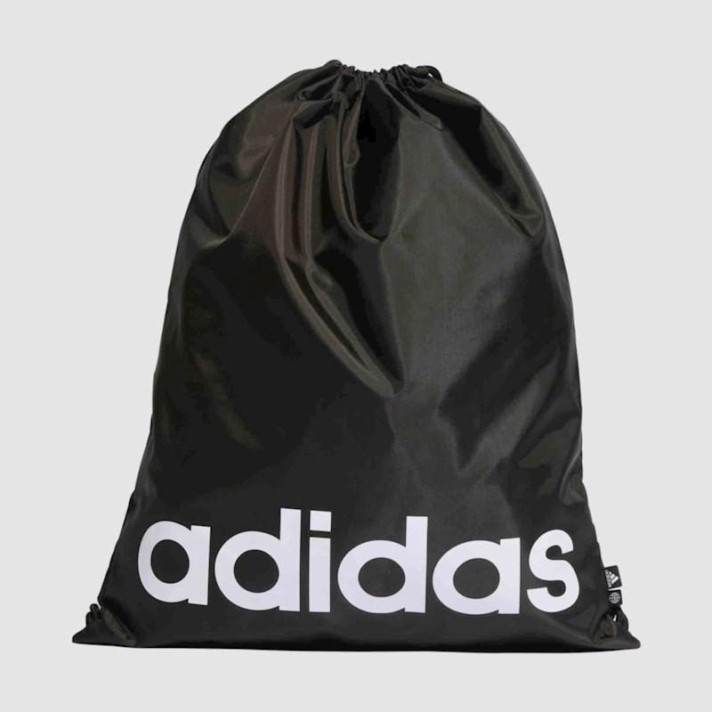 adidas Essential Linear GymSack Black White 16 Litres Rebel Sport