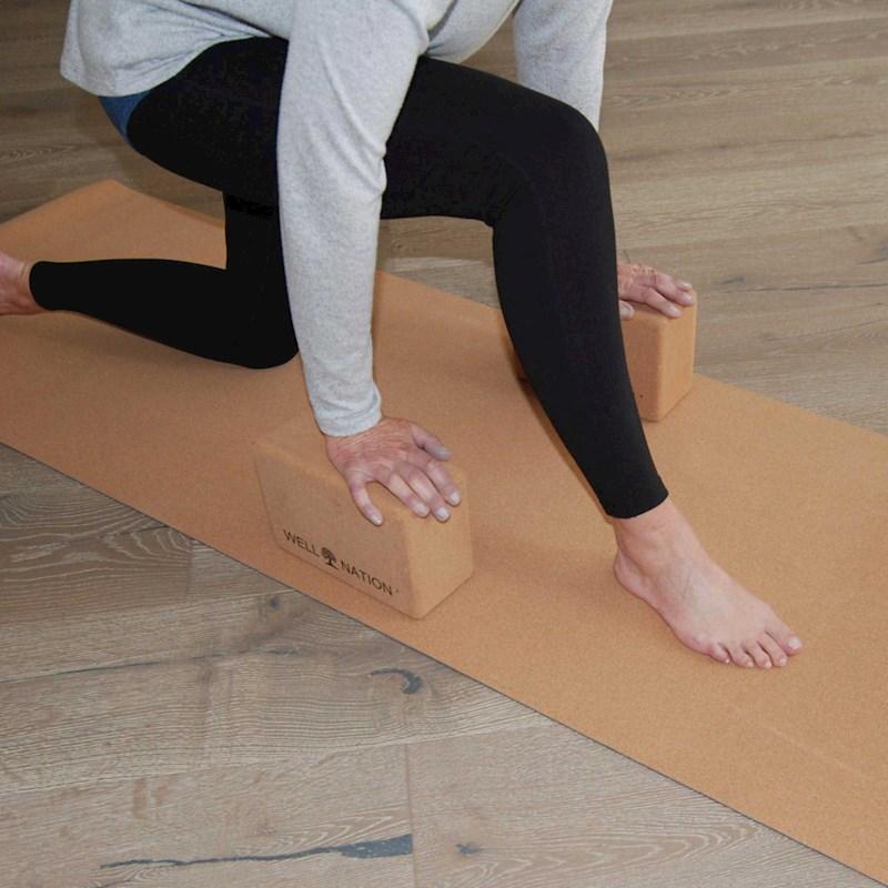 Well Nation Cork Yoga Block 3inch Rebel Sport