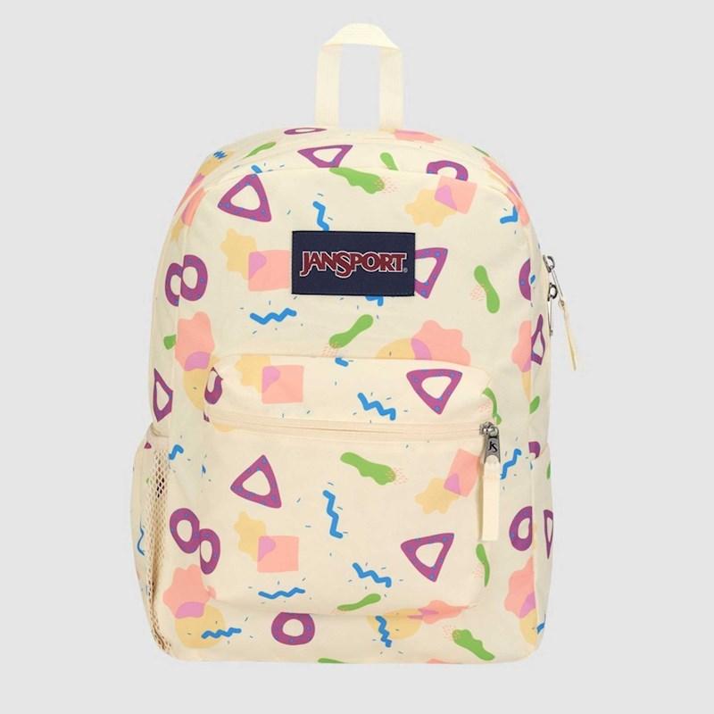 JanSport Cross Town Backpack Memphis Mood Neon 26 Litres Rebel Sport