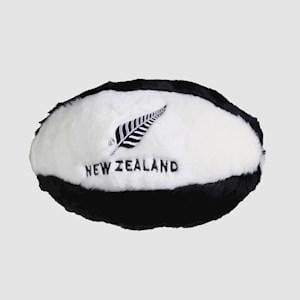 Fern Brand Rugby Ball Plush Toy Black/White