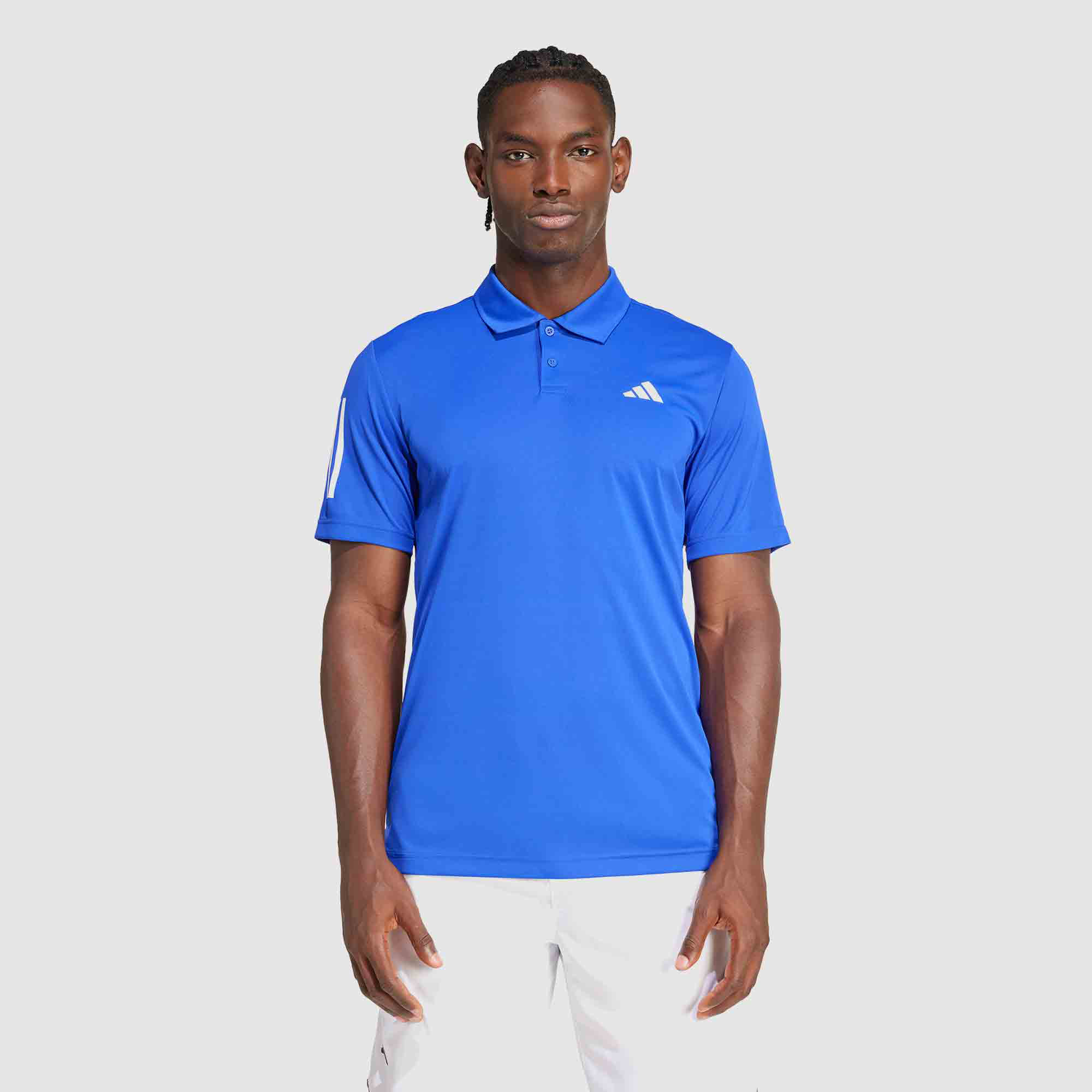 adidas Mens Club 3 Stripes Tennis Polo