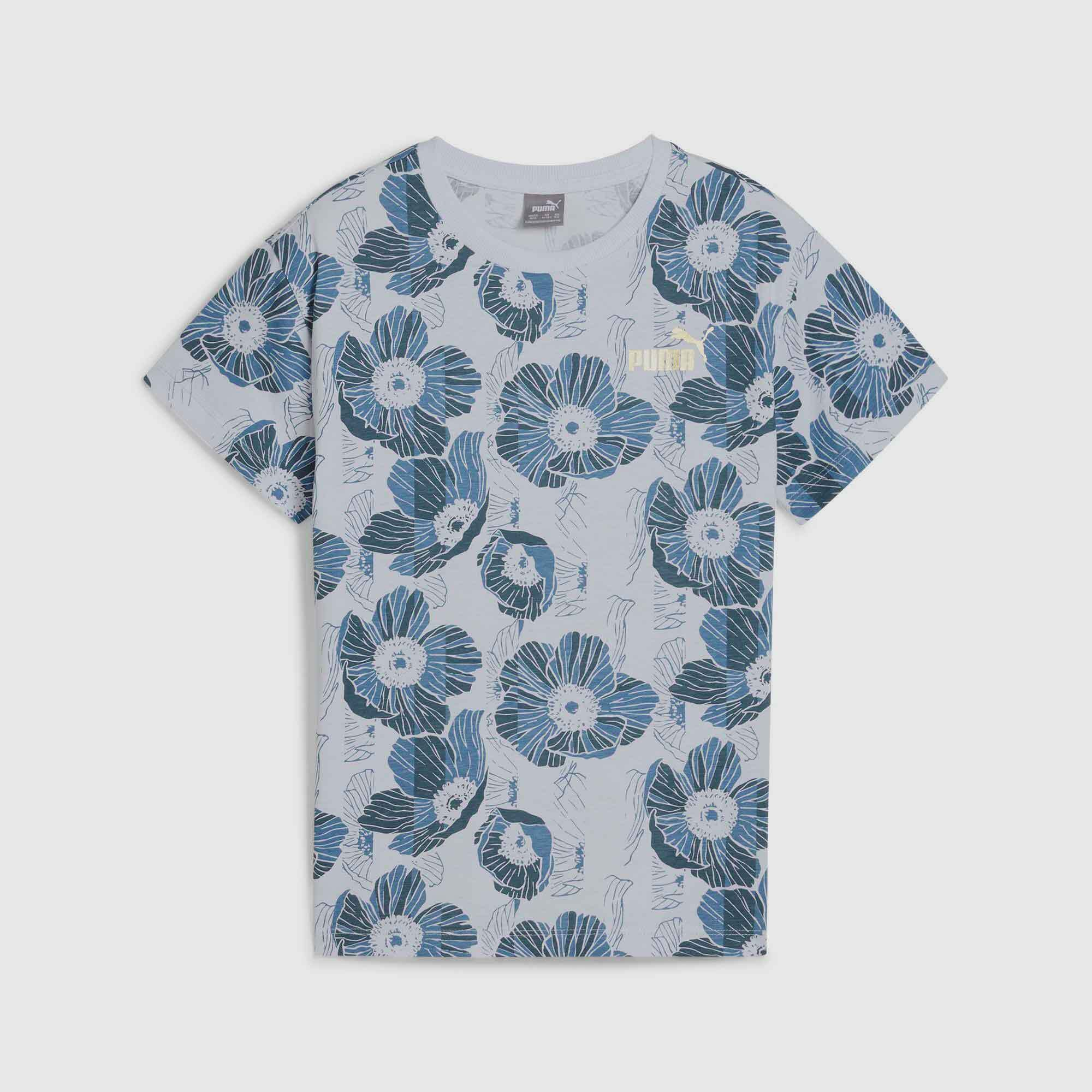 Puma Girls Essentials+ Class Act All Over Print Tshirt