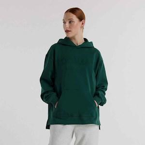 New Balance Womens Embossed Graphic Fleece Hoody