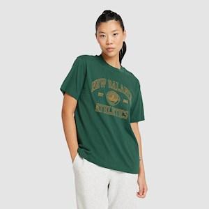 New Balance Womens Athletics Oversized Crest Tshirt