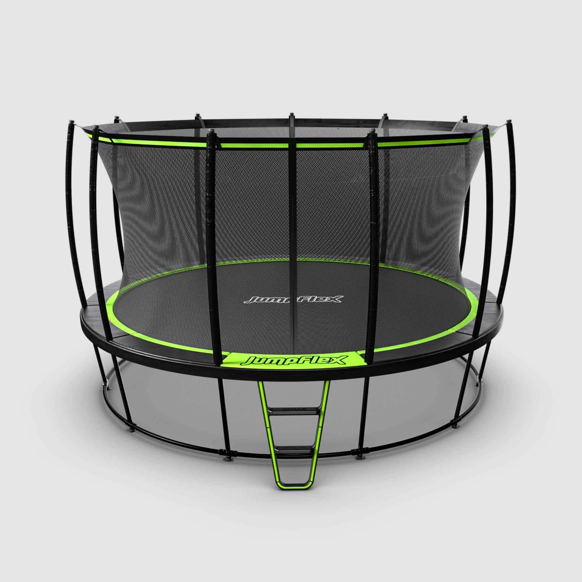Jumpflex Hero Trampoline 14ft Black/Green