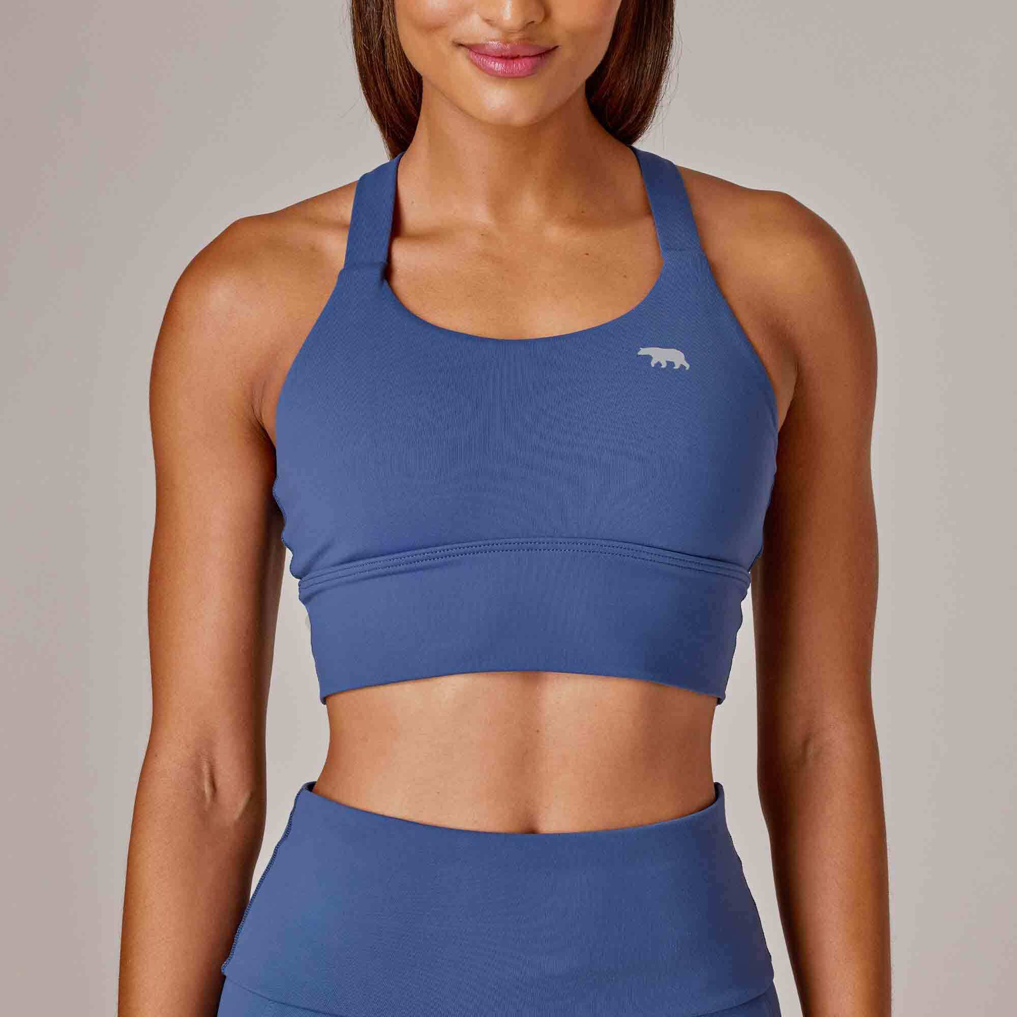 Running Bare Womens Power Up Supplex Sports Crop