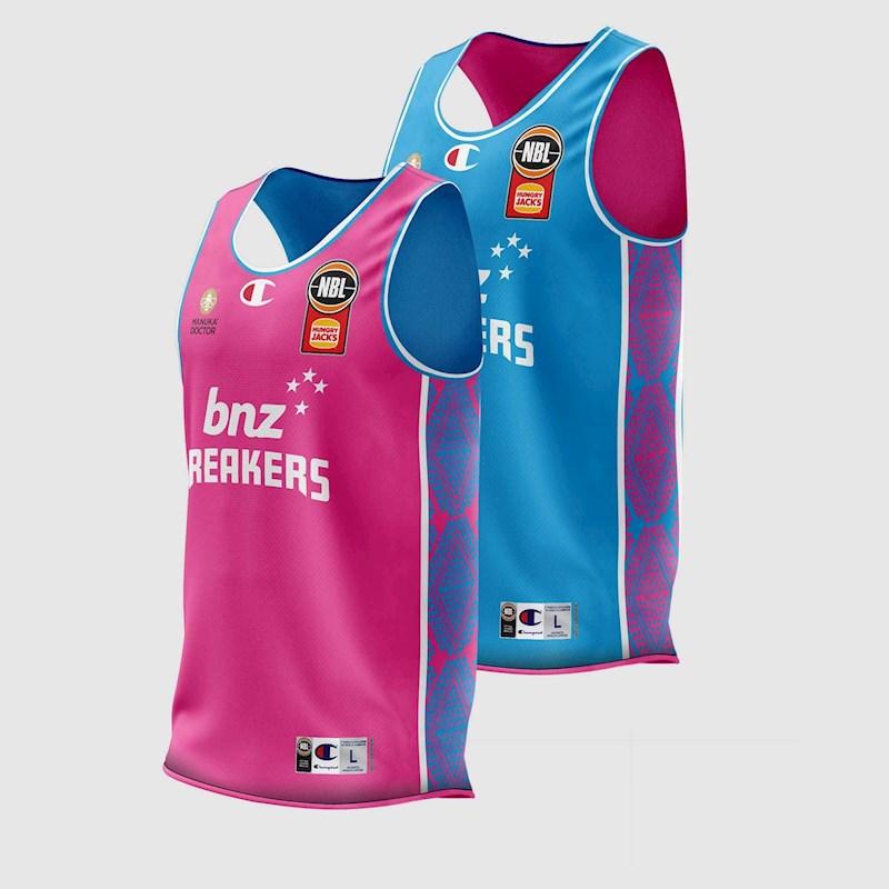 Champion Mens NBL NZ Breakers Reversible Training Jersey Rebel Sport