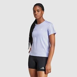 adidas Womens Own The Run 3 Stripe Tshirt