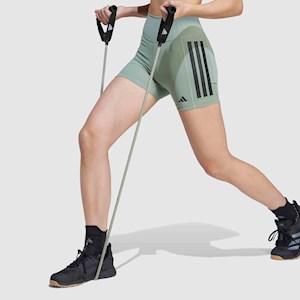 adidas Womens Optime 3 Stripe 5inch Bike Tight