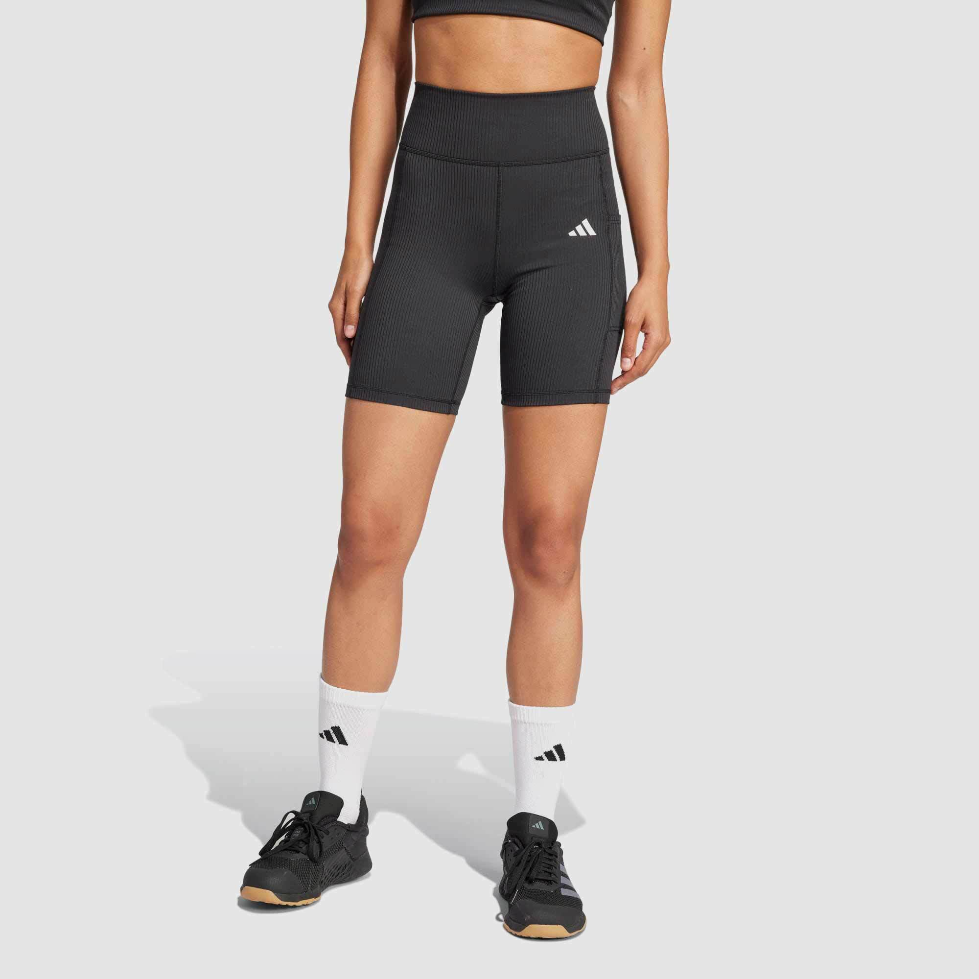 adidas Womens Optime Ribbed Bike Tight