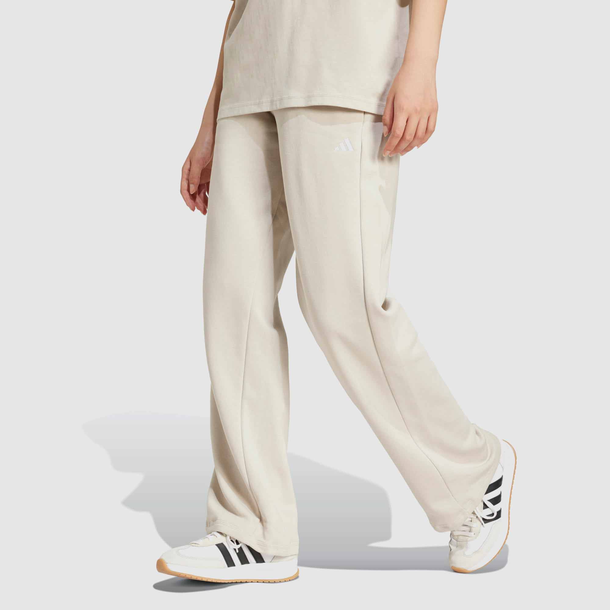 adidas Womens Small Logo Feel Cozy Open Hem Pant