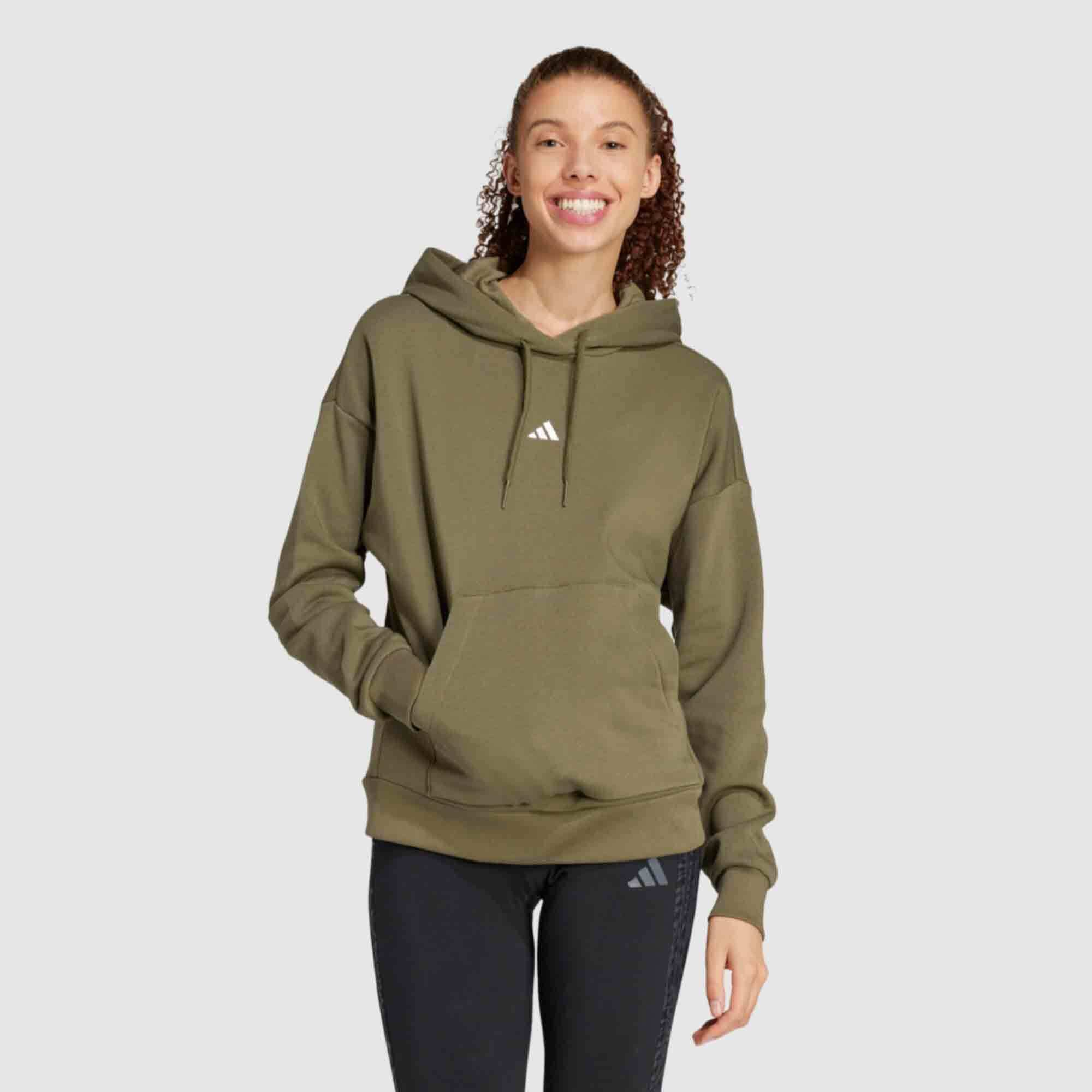 adidas Womens Small Logo Feel Cozy Hoody