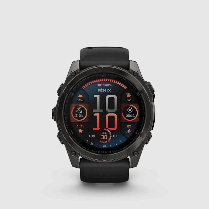 Garmin Fenix 8 AMOLED Sapphire GPS Watch Carbon Grey 51mm Rebel Sport
