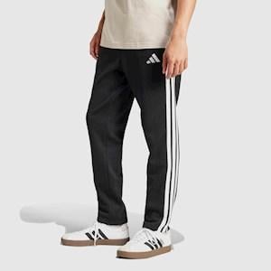 adidas Mens Essentials 3 Stripes Fleece Open Hem Pant
