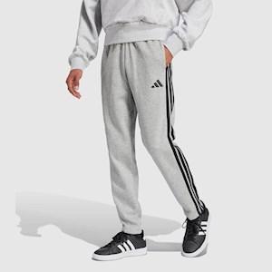 adidas Mens Essentials 3 Stripes Fleece Open Hem Pant