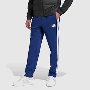 adidas Mens Essentials 3 Stripes Fleece Open Hem Pant