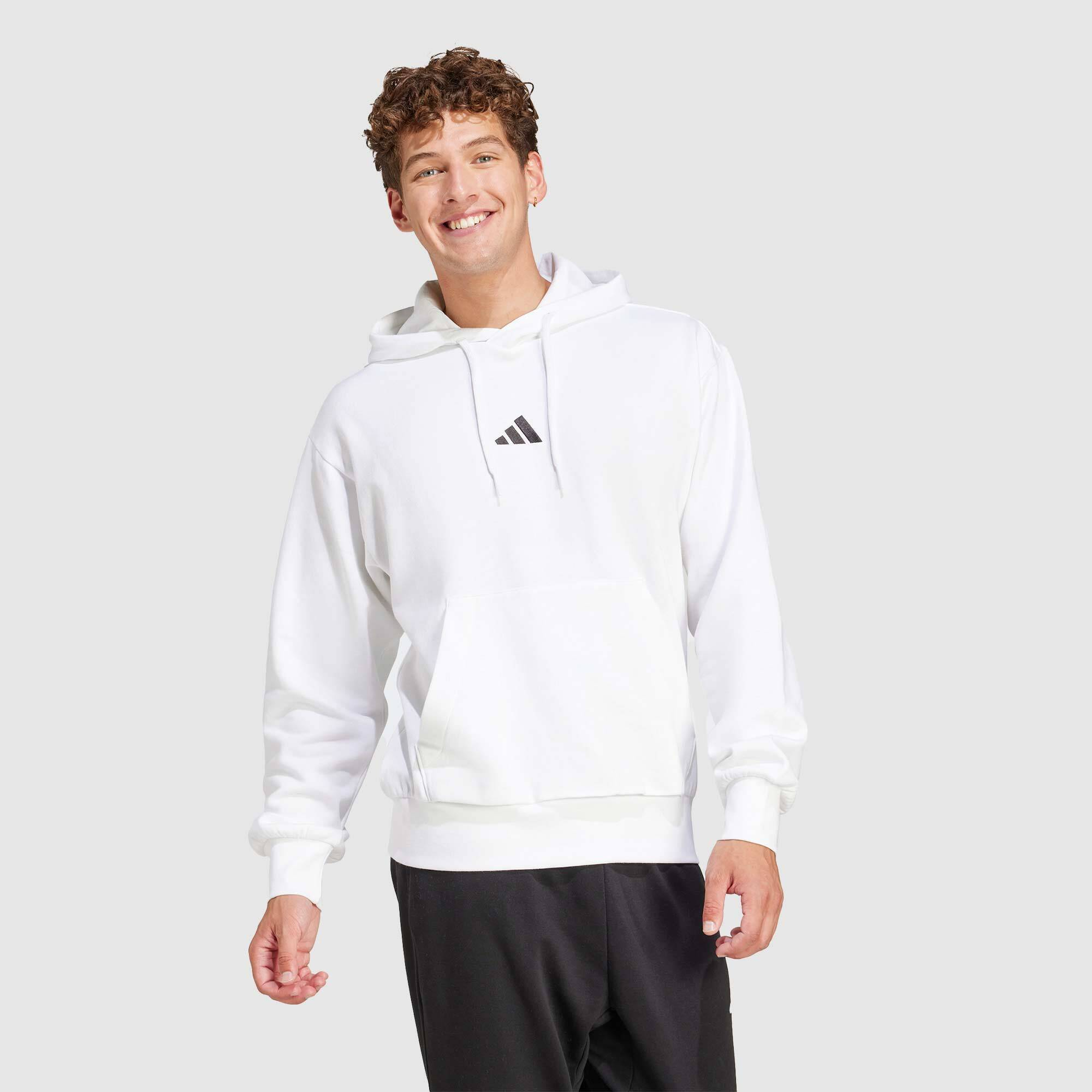 adidas Mens Essential FeelCozy Fleece Hoody