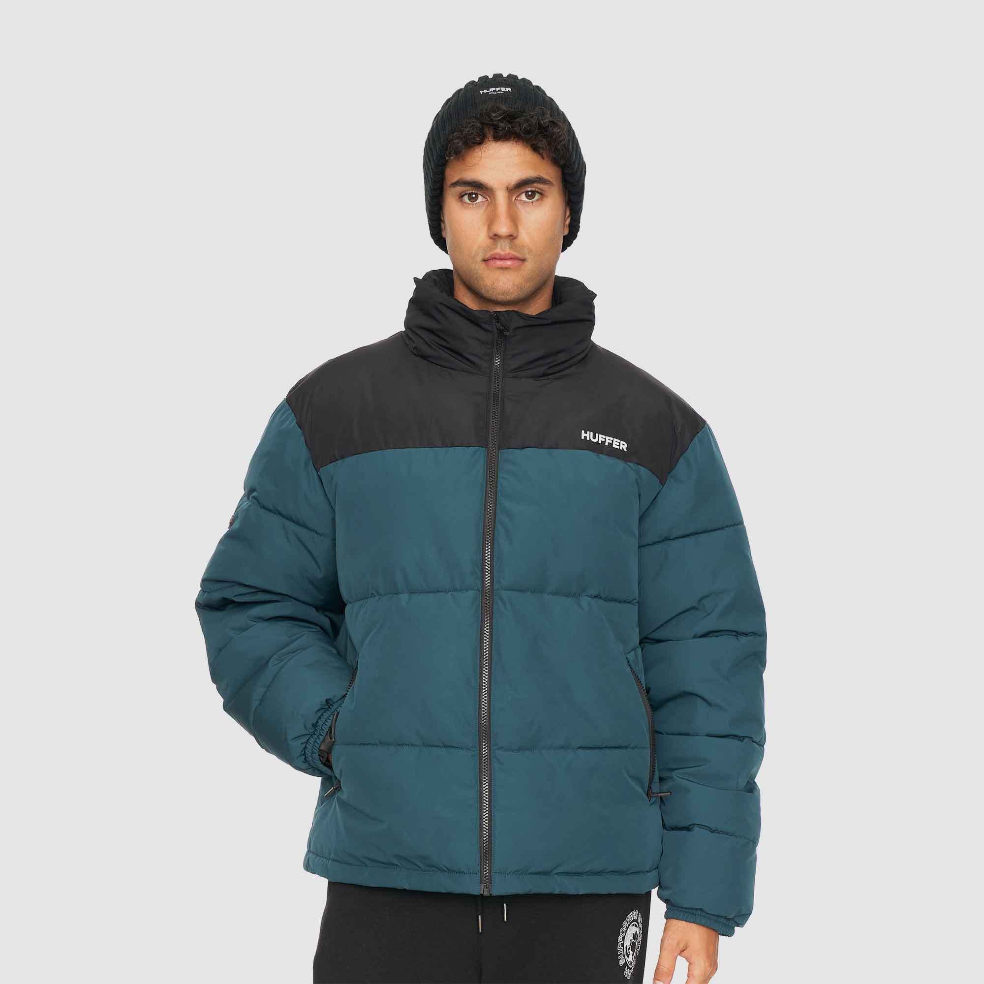 Huffer Mens Two Tone Puffer Jacket