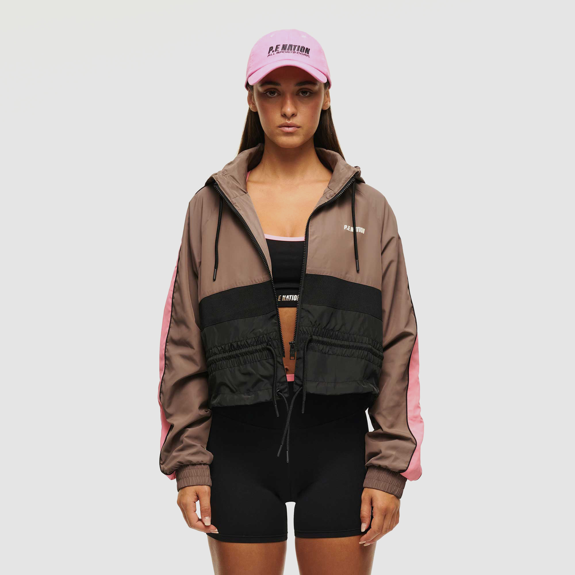 P. E Nation Womens Cropped Man Down Jacket