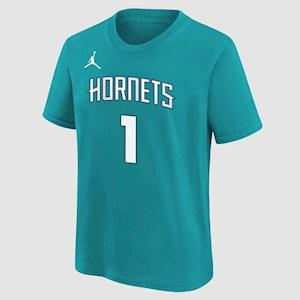 Nike Youth Boys Icon N&N Charlotte Hornets Lamelo Ball Tshirt