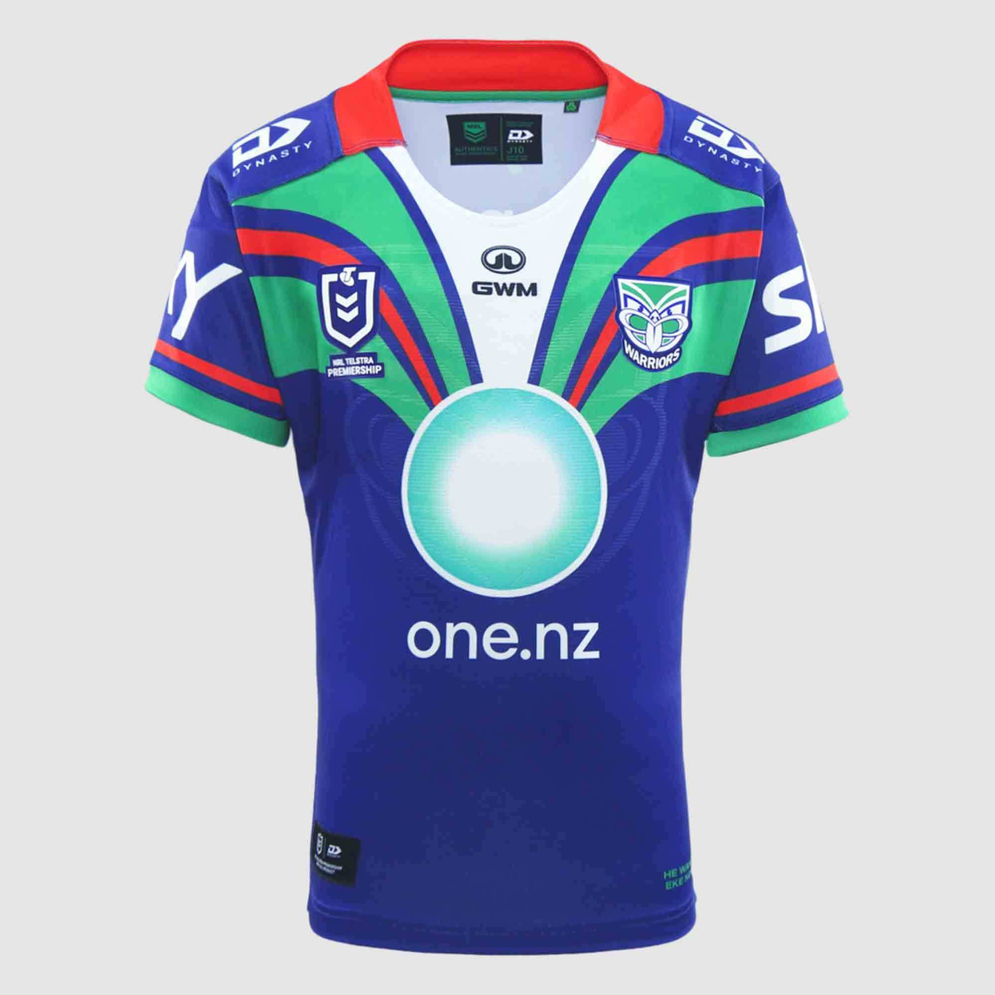 Dynasty Youth NZ Warriors Ecotek Replica Home Jersey