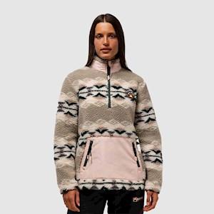 KAiMAi Womens Diamond Sherpa Sweat